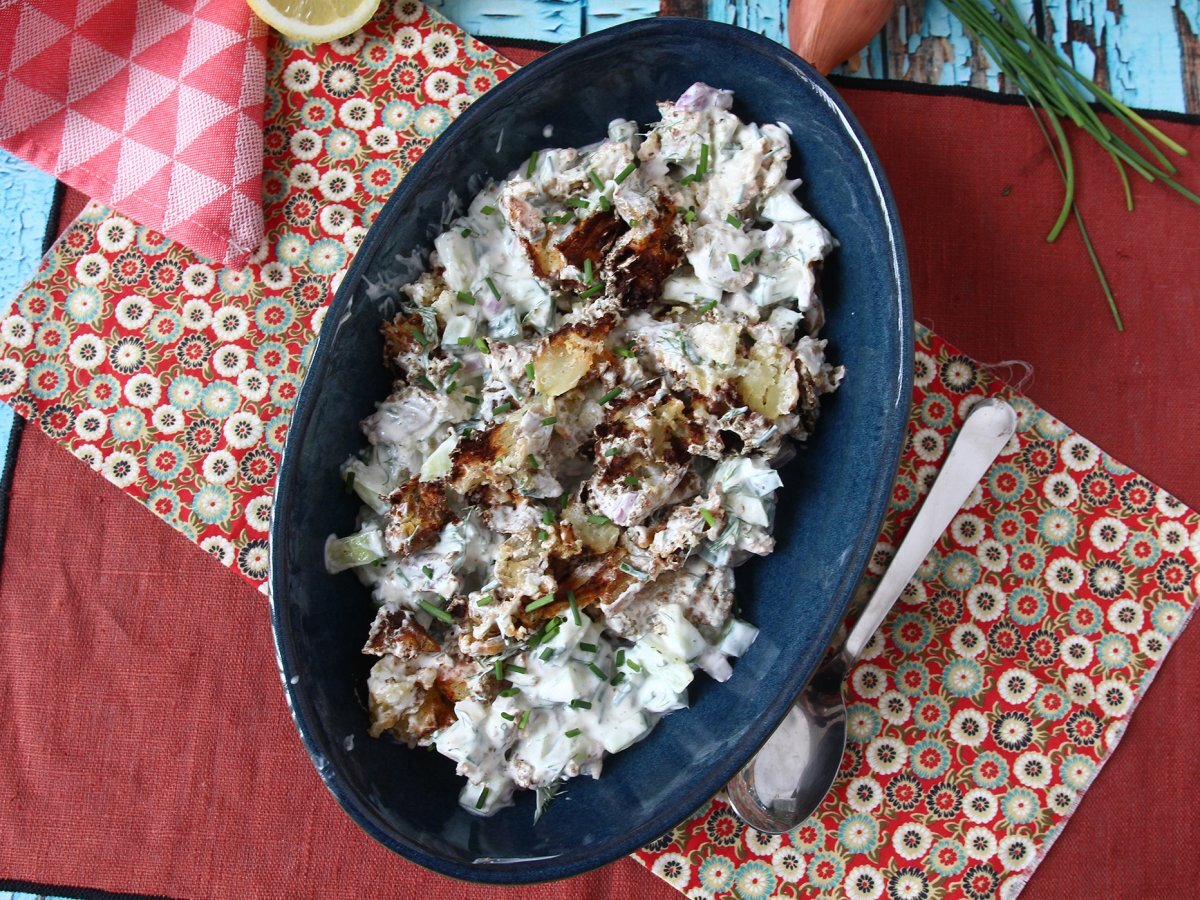 Salatalık ve çıtır patates salatası - fotoğraf 5