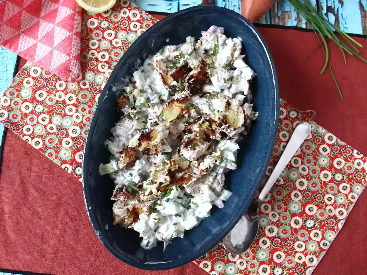 Salatalık ve çıtır patates salatası - fotoğraf 5