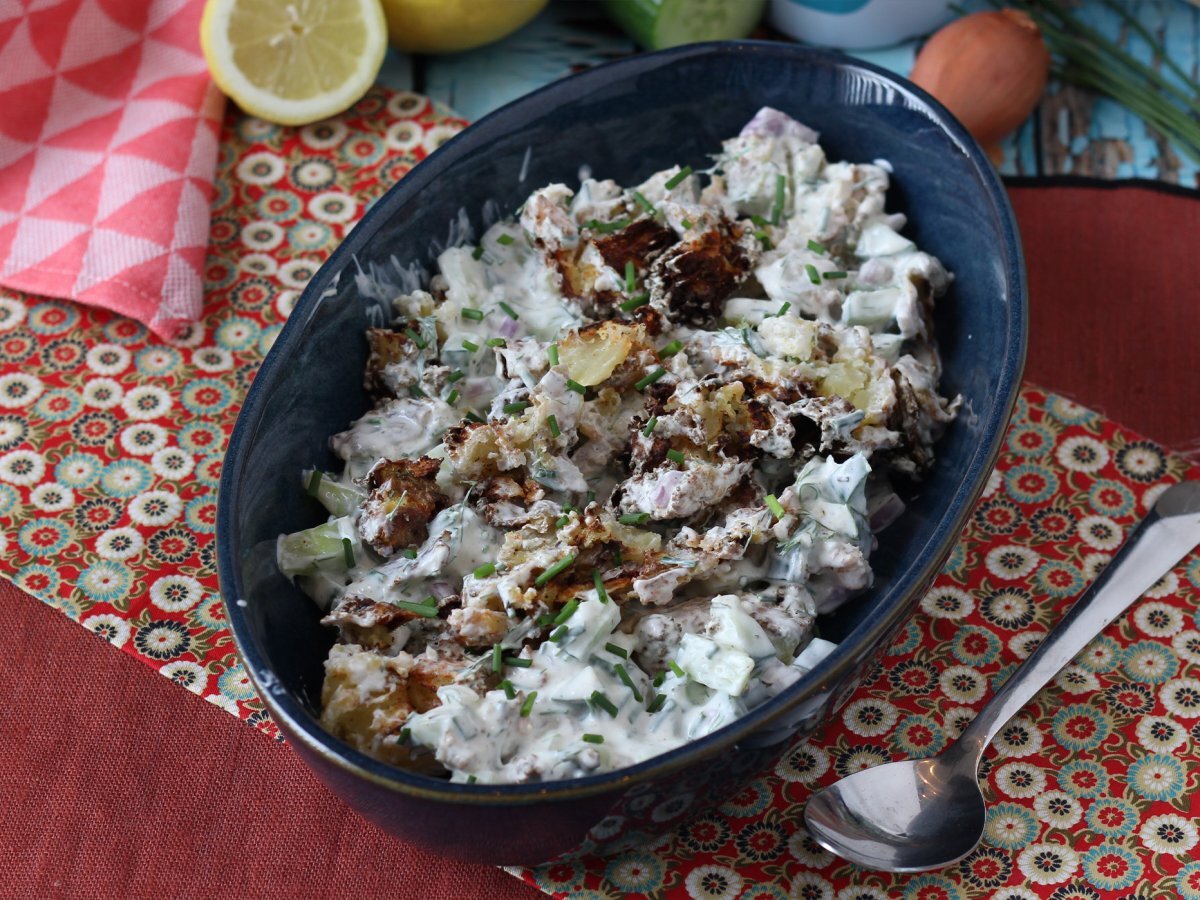 Salatalık ve çıtır patates salatası - fotoğraf 7
