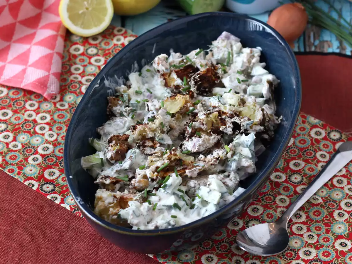 Salatalık ve çıtır patates salatası - fotoğraf 7
