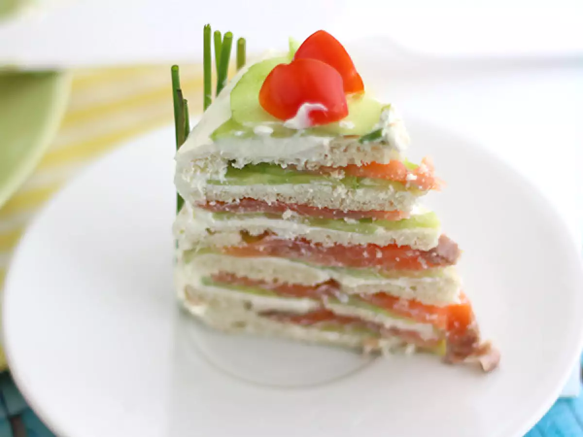 Sandviç pastası: Davet sofraları için pratik soğuk pasta - fotoğraf 5