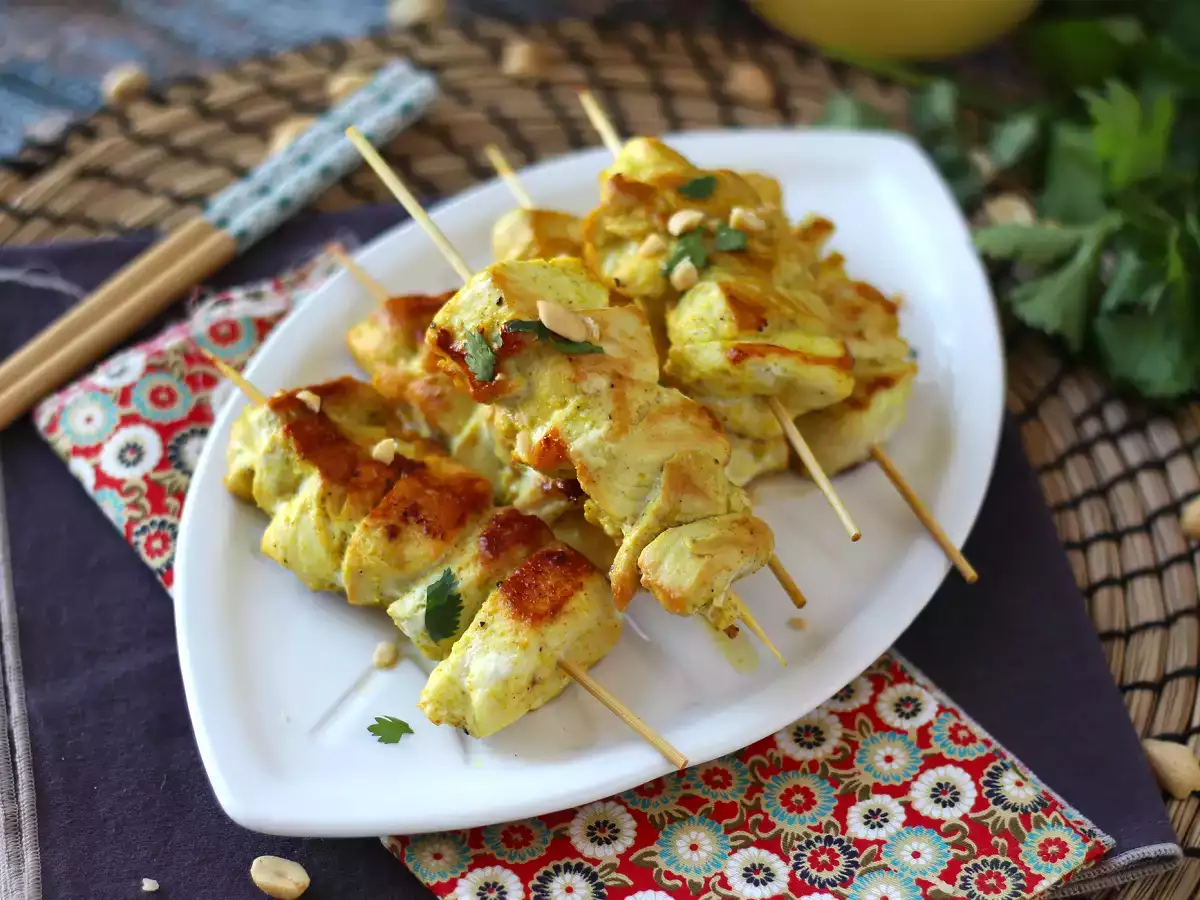 Satay soslu tavuk kebapları, Asya'ya bir mutfak yolculuğu! - fotoğraf 2
