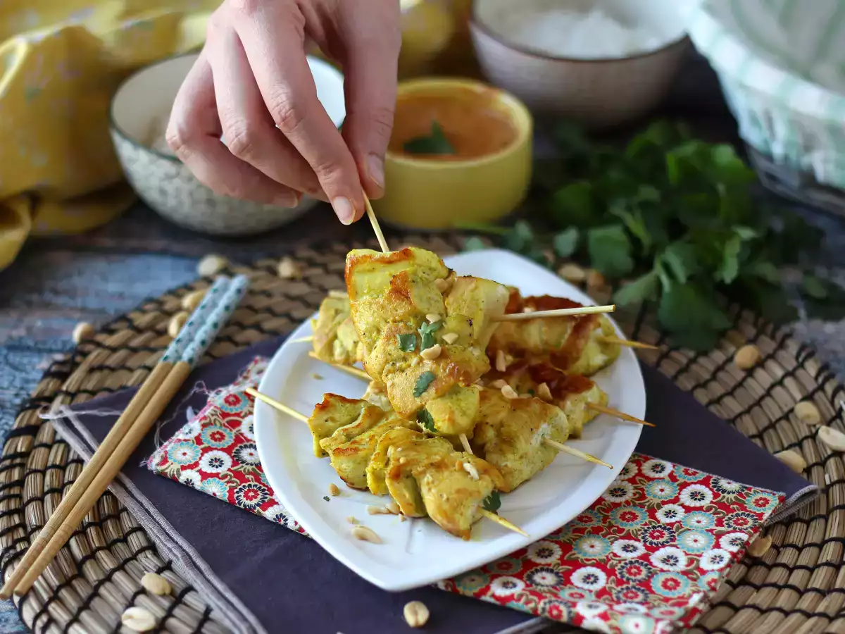 Satay soslu tavuk kebapları, Asya'ya bir mutfak yolculuğu! - fotoğraf 8