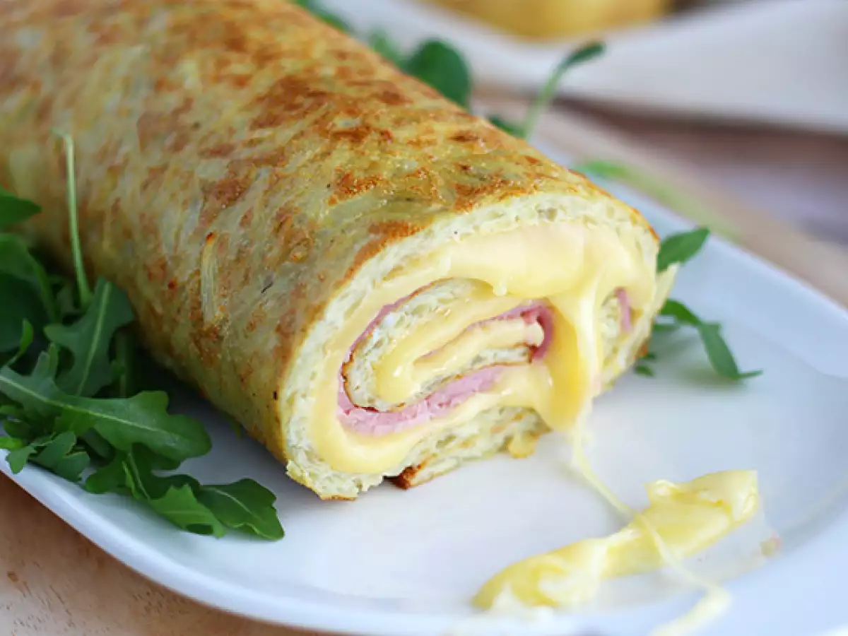 Savoie Raclette Peynirli Jambonlu Patates Rulosu - fotoğraf 3