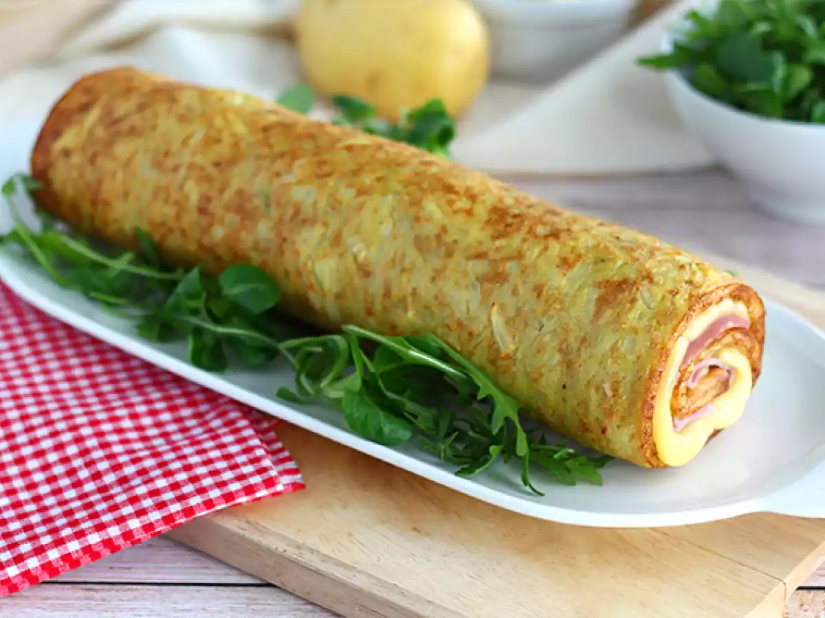 Savoy Raclette peynirli ve jambonlu patates rulosu - fotoğraf 2