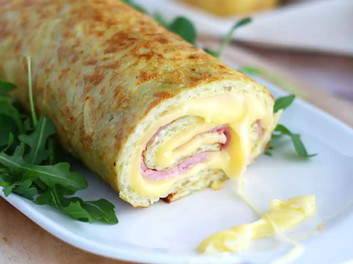 Savoy Raclette peynirli ve jambonlu patates rulosu - fotoğraf 3