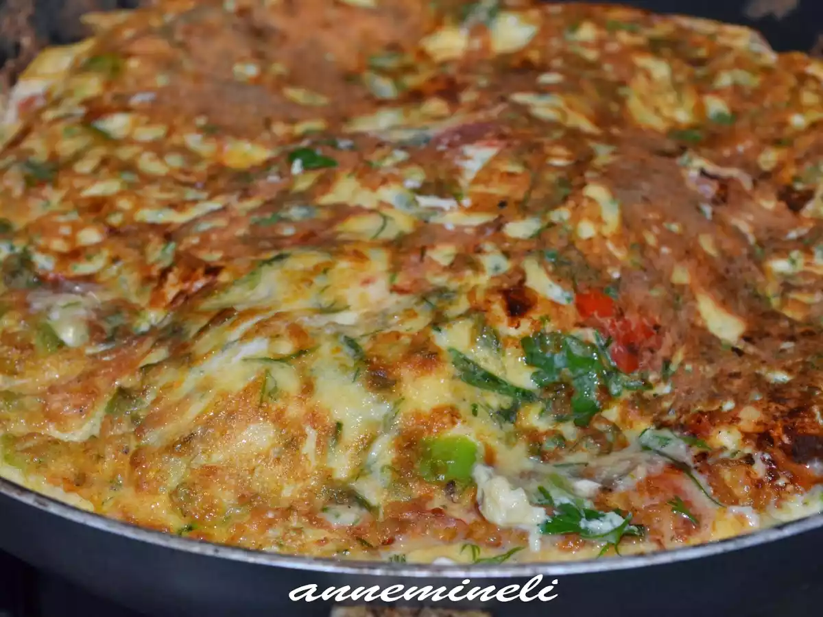 SEBZELİ SUCUKLU OMLET - fotoğraf 3