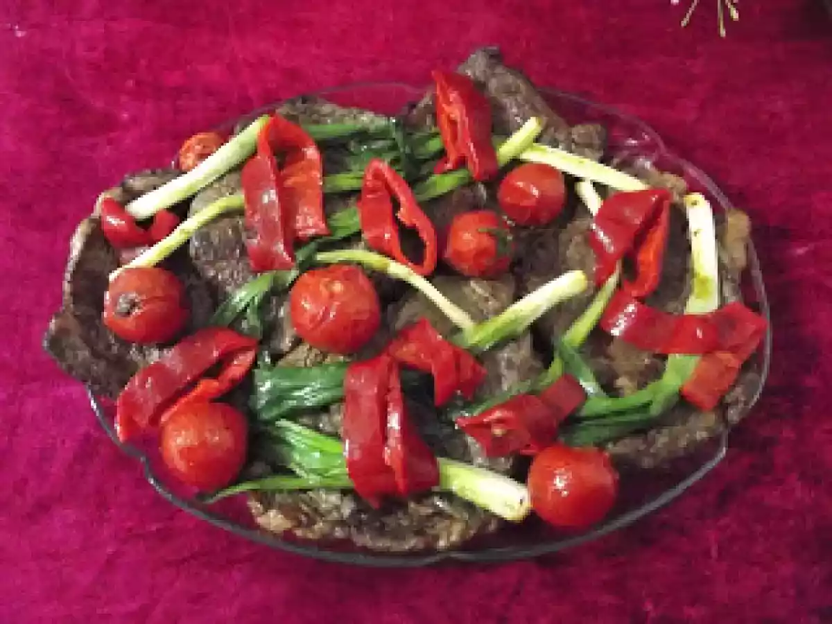 Şehriyeli İki Renkli Pirinç Pilavı Sebzeli Et Tarifi - fotoğraf 3