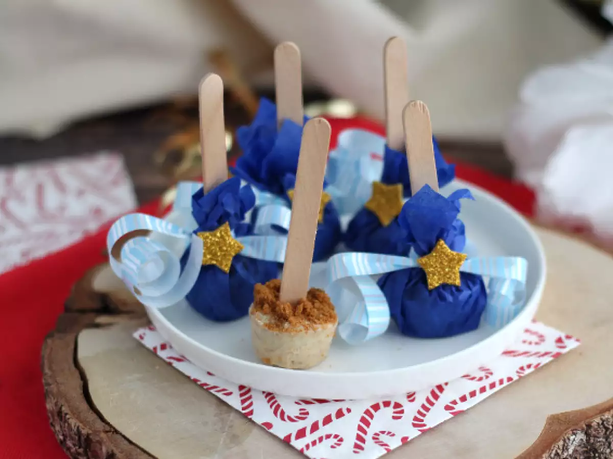 Sıcak çikolata lolipopları: beyaz çikolata + speculoos - fotoğraf 3