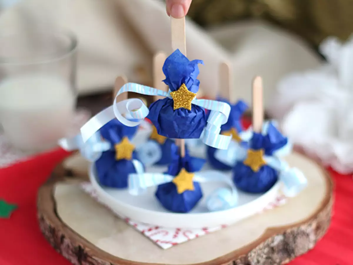 Sıcak çikolata lolipopları: beyaz çikolata + speculoos - fotoğraf 4