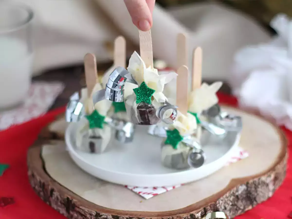 Sıcak çikolata lolipopları: bitter çikolata + Karambar - fotoğraf 2