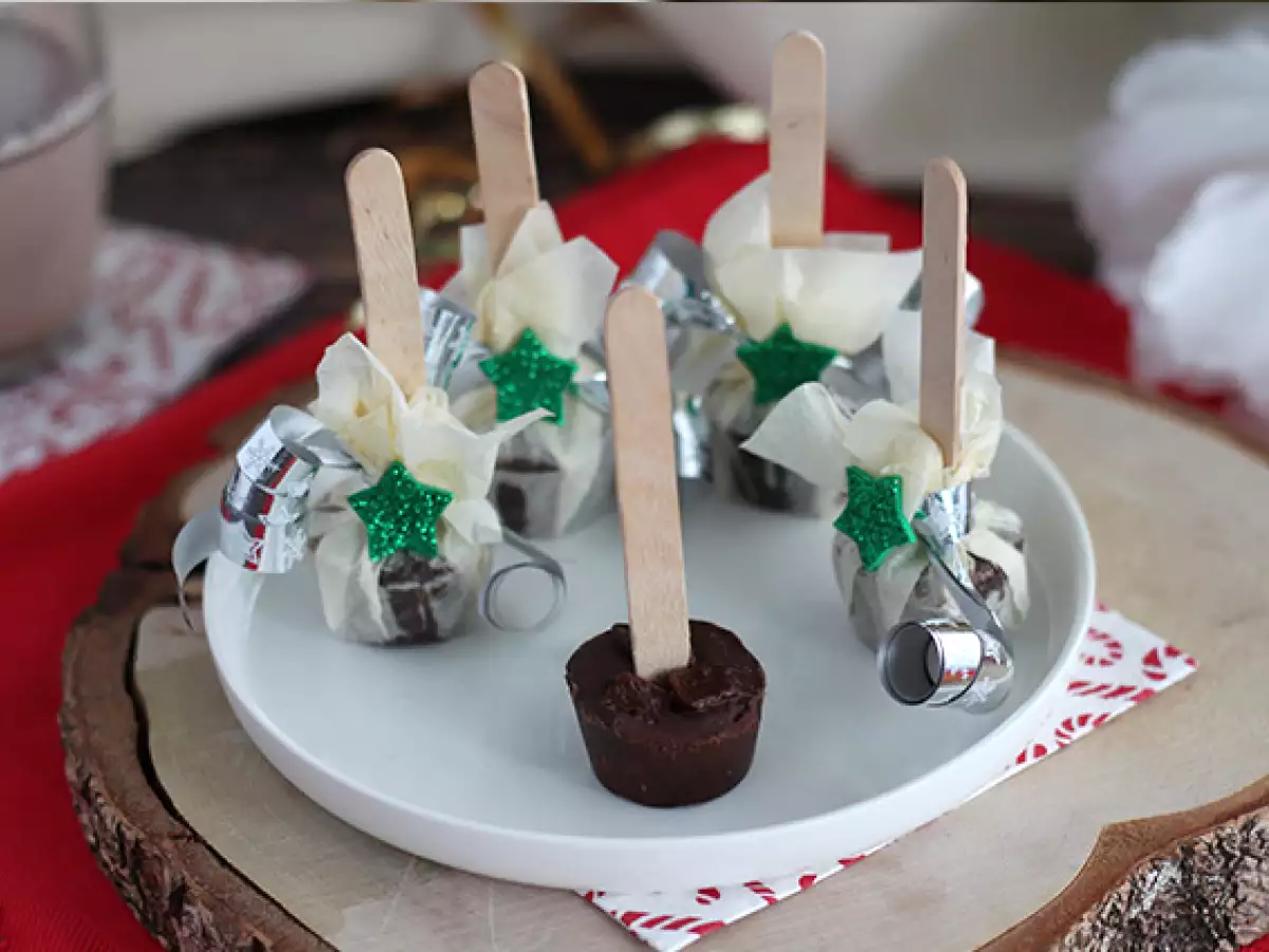Sıcak çikolata lolipopları: bitter çikolata + Karambar - fotoğraf 5