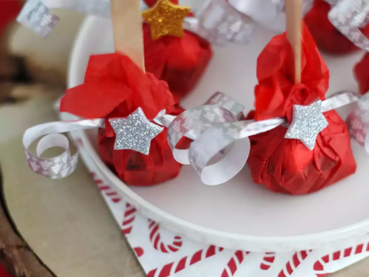 Sıcak çikolata lolipopları: bitter çikolata + marshmallow - fotoğraf 4