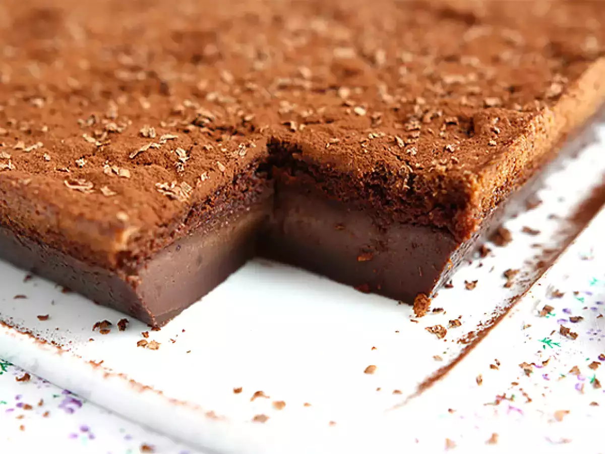 Sihirli çikolatalı kek - fotoğraf 7