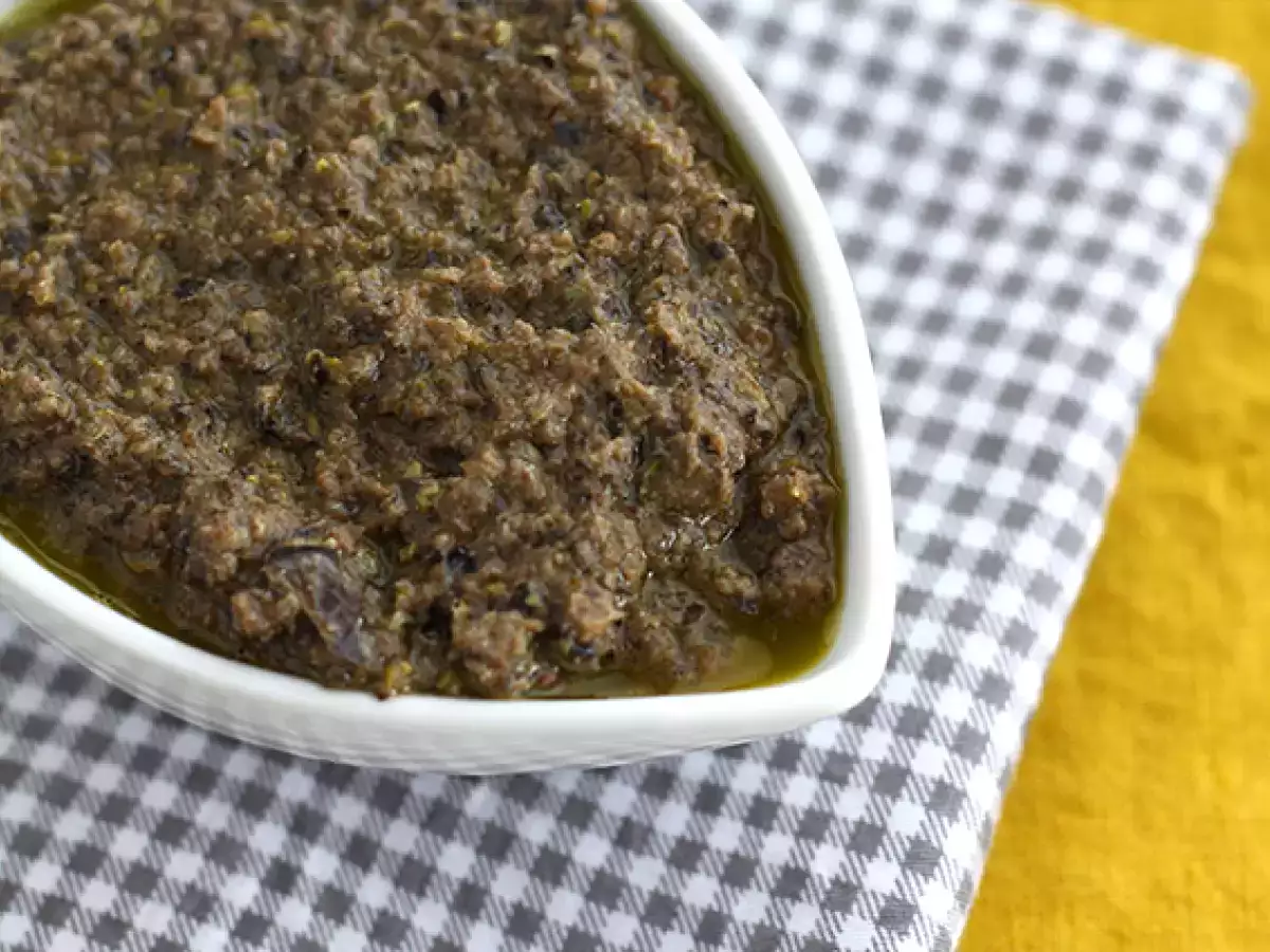 Siyah zeytinli hızlı tapenade - fotoğraf 4