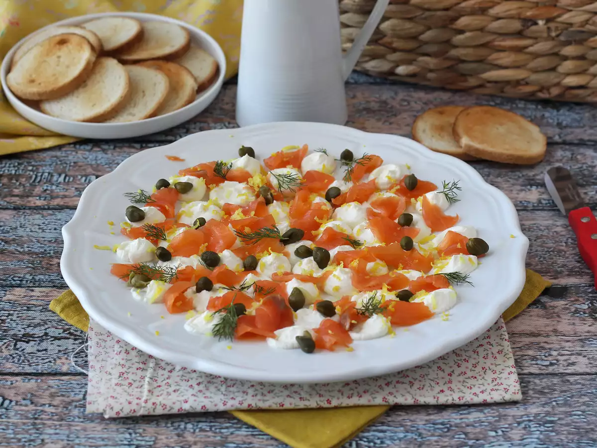 Somon Füme Sürülebilir Meze Tabağı - fotoğraf 2