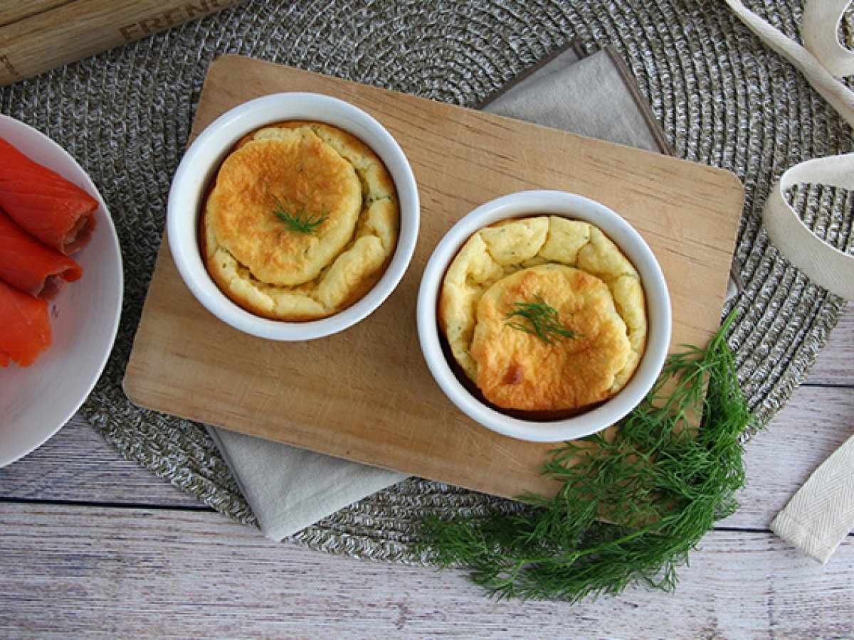 Somon füme ve fromage frais sufleleri - fotoğraf 3