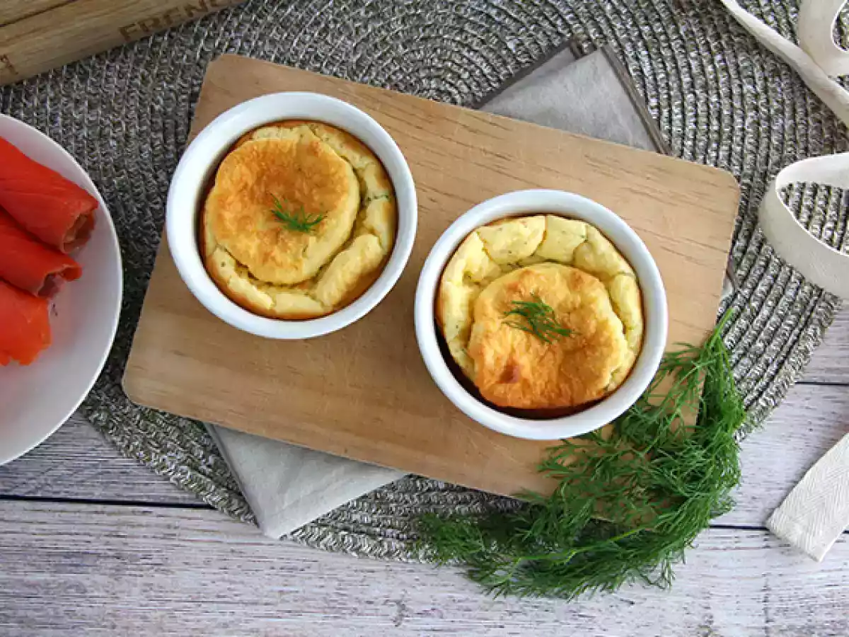 Somon füme ve fromage frais sufleleri - fotoğraf 3