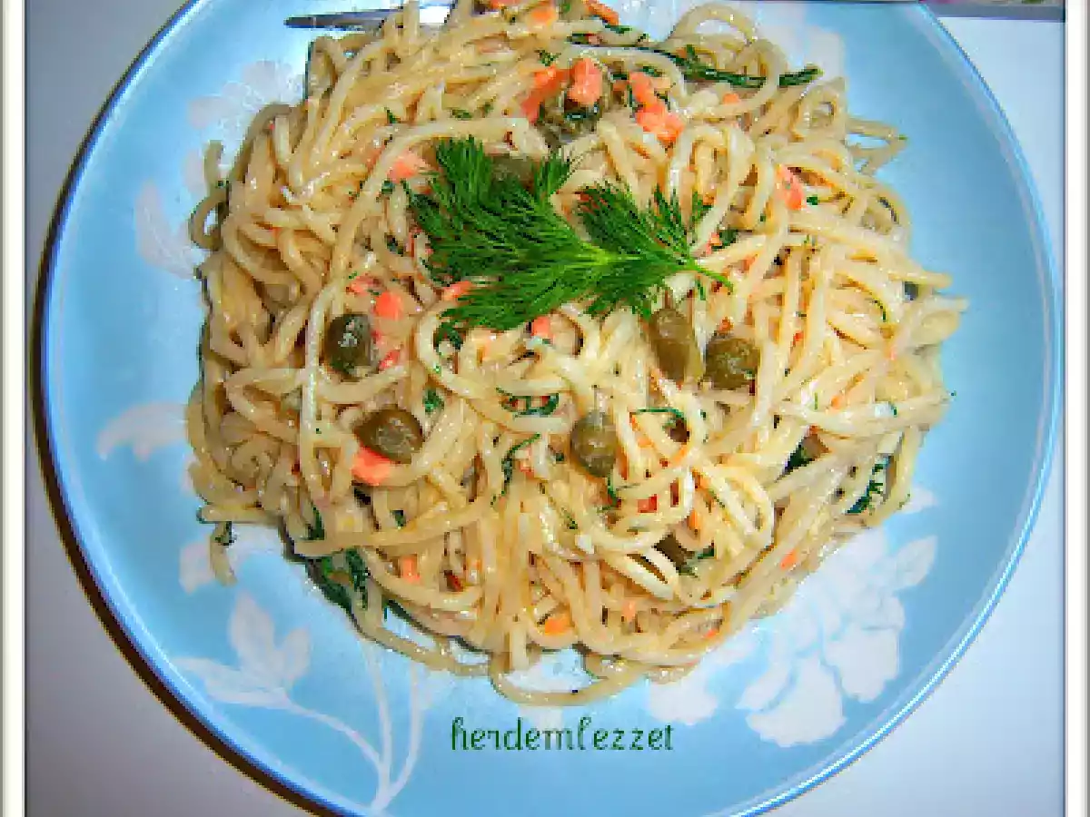 SOMON FÜMELİ, KAPARİ SOSLU SPAGETTİ