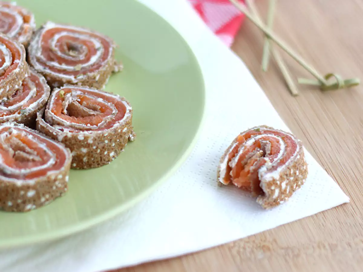 Somonlu karabuğday ruloları - fotoğraf 3
