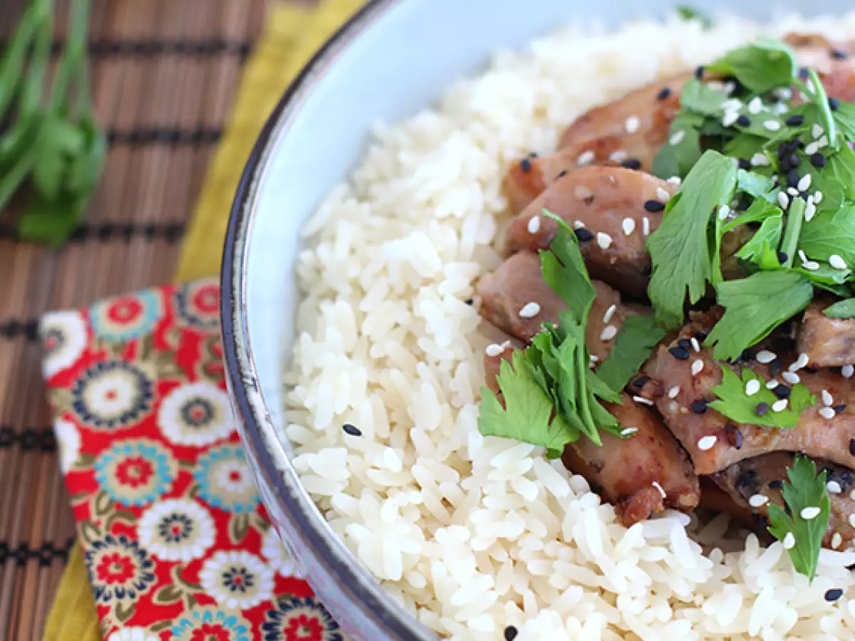 Soya sosu ve bal ile marine edilmiş tavuk - fotoğraf 4