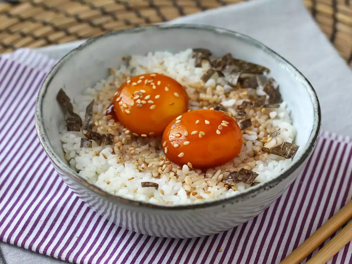 Soya sosunda korunmuş yumurta sarısı - fotoğraf 2