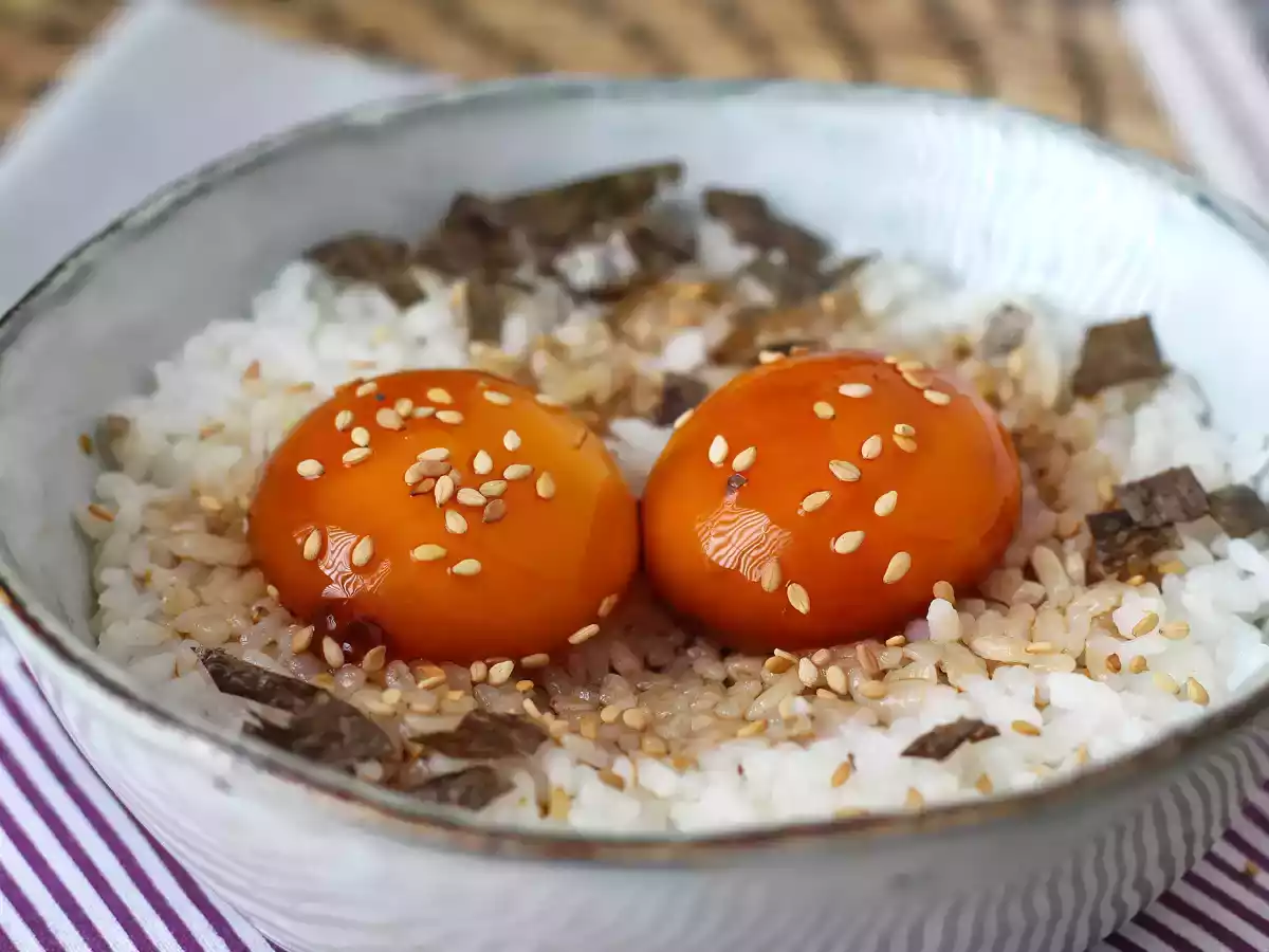 Soya sosunda korunmuş yumurta sarısı - fotoğraf 5