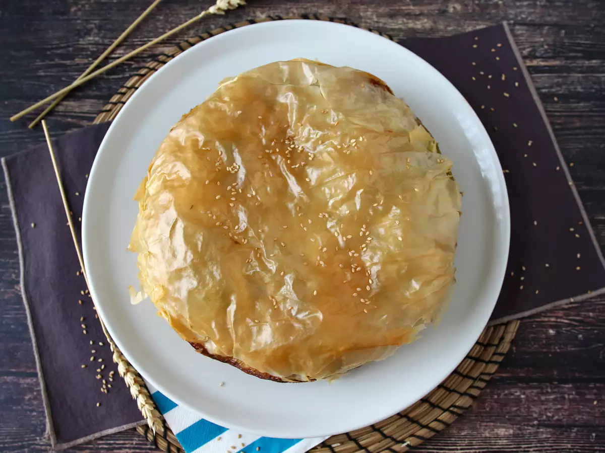Spanakopita: Ispanaklı ve beyaz peynirli, yapımı çok kolay Yunan böreği - fotoğraf 4