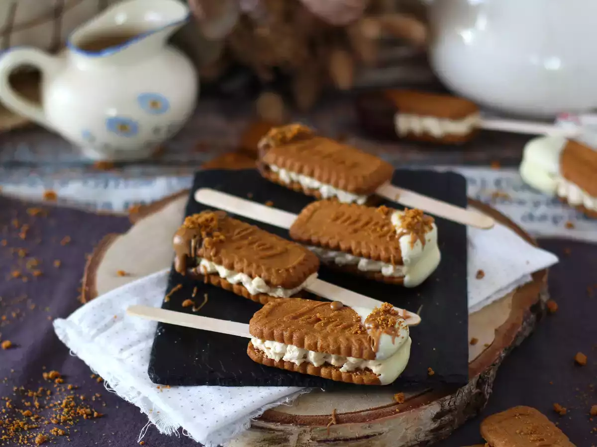 Speculoos'lu buzlu sandviçler - fotoğraf 5