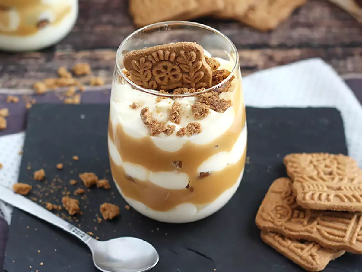 Speculoos ve tuzlu tereyağı karamelli tiramisu