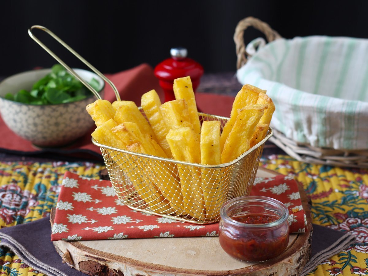 Suçluluk duymadan kızarmış polenta: Air Fryer'da çıtır çıtır, altın rengi ve mükemmel! - fotoğraf 3