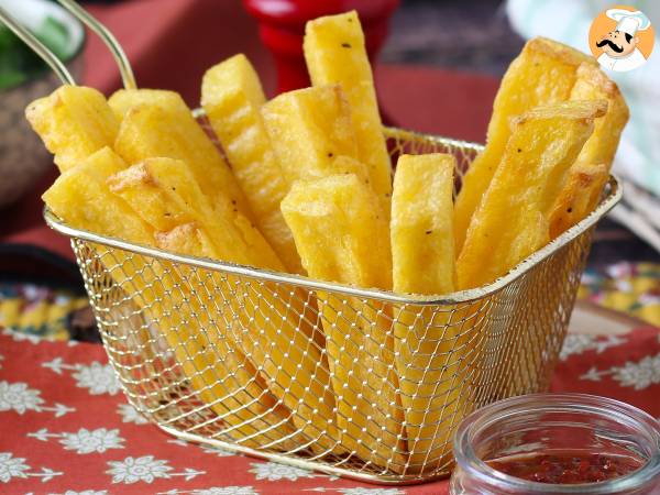 Suçluluk duymadan kızarmış polenta: Air Fryer'da çıtır çıtır, altın rengi ve mükemmel!