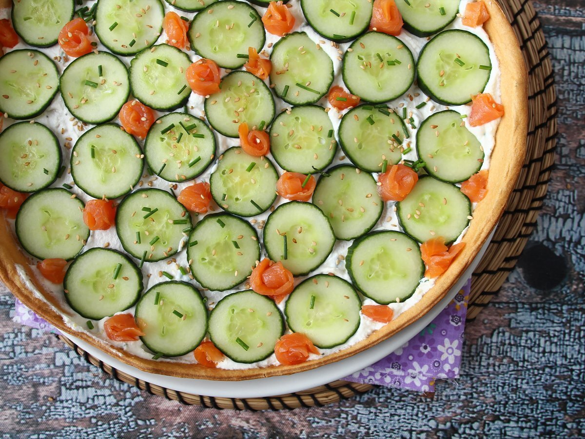 Süper ferahlatıcı yaz tartı: ricotta, salatalık ve somon füme - fotoğraf 3