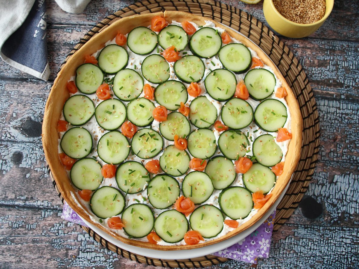 Süper ferahlatıcı yaz tartı: ricotta, salatalık ve somon füme - fotoğraf 4