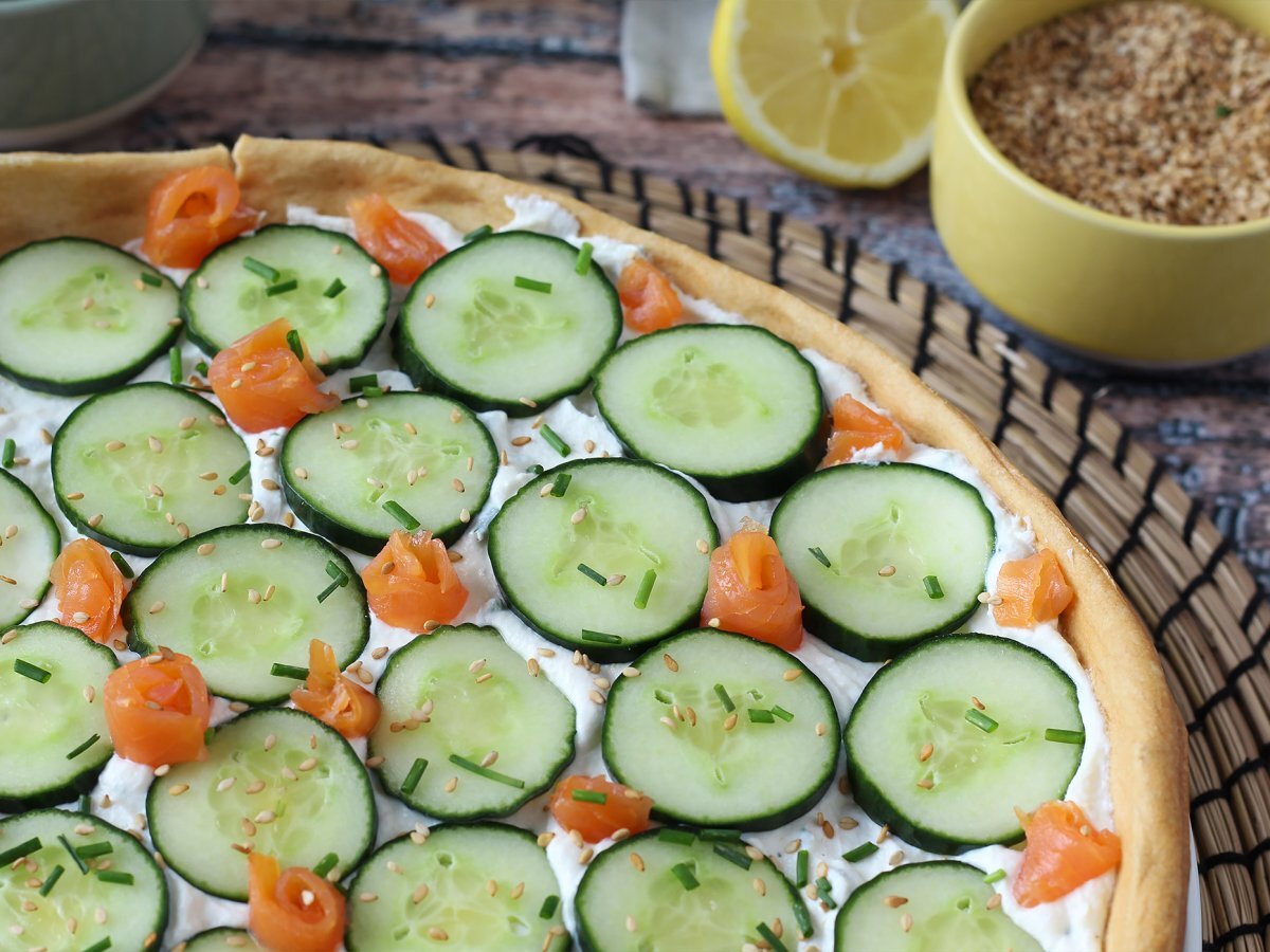 Süper ferahlatıcı yaz tartı: ricotta, salatalık ve somon füme - fotoğraf 5