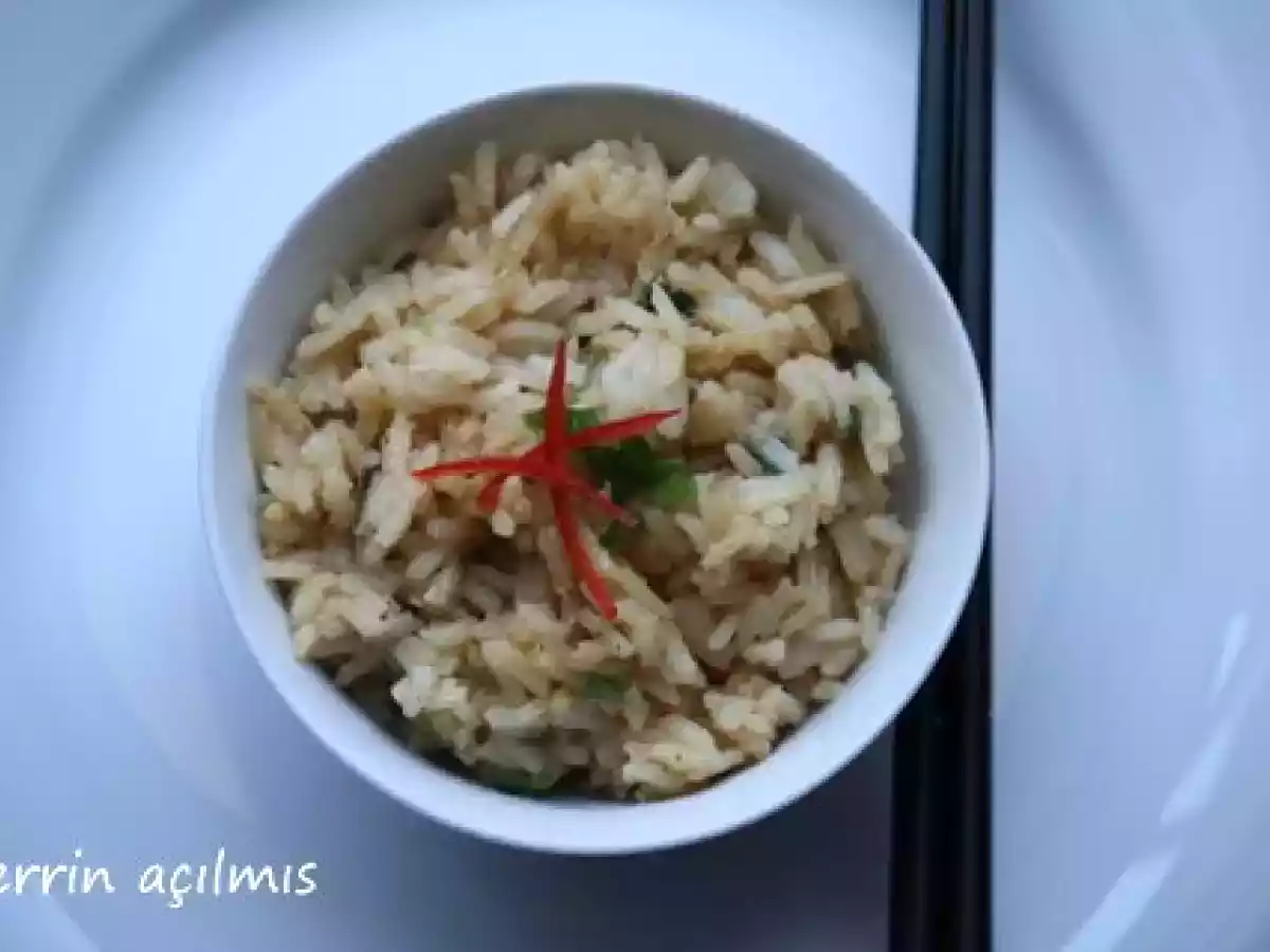 Sweet chilli soslu pilav.....