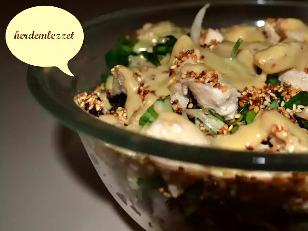 TAHİN SOSLU TAVUKLU SALATA - fotoğraf 2