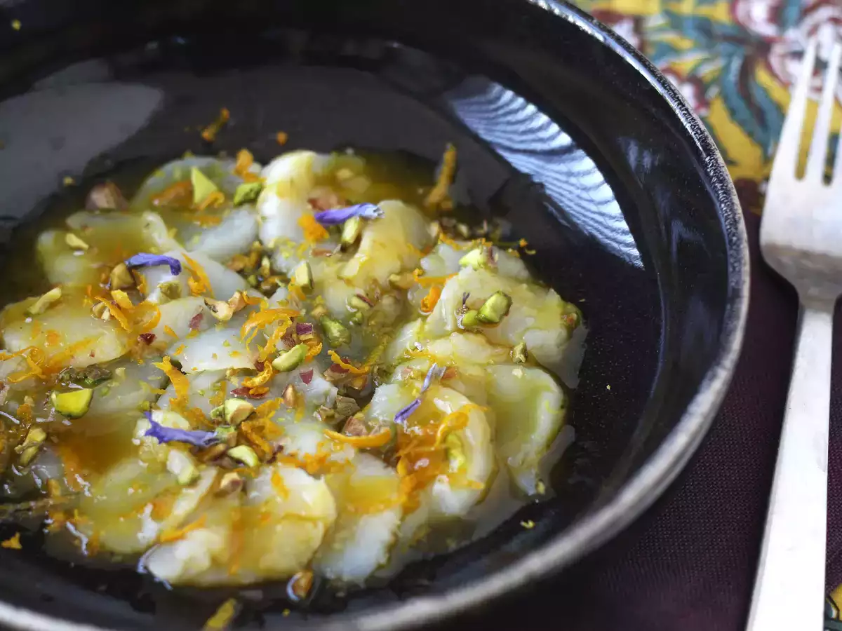 Taratorlu karides carpaccio, şık ve kolay bir başlangıç. - fotoğraf 5
