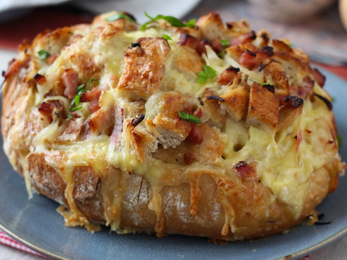Tartiflette tarzı kirpi ekmeği dolması - fotoğraf 5
