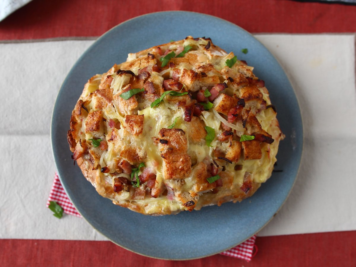 Tartiflette tarzı kirpi ekmeği dolması - fotoğraf 6