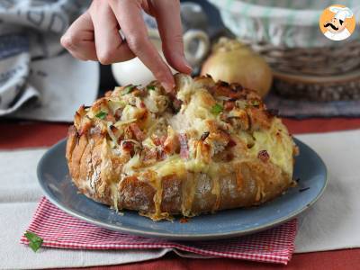 Tartiflette tarzı kirpi ekmeği dolması