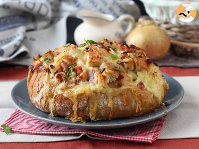 Tartiflette tarzı kirpi ekmeği dolması - fotoğraf 4