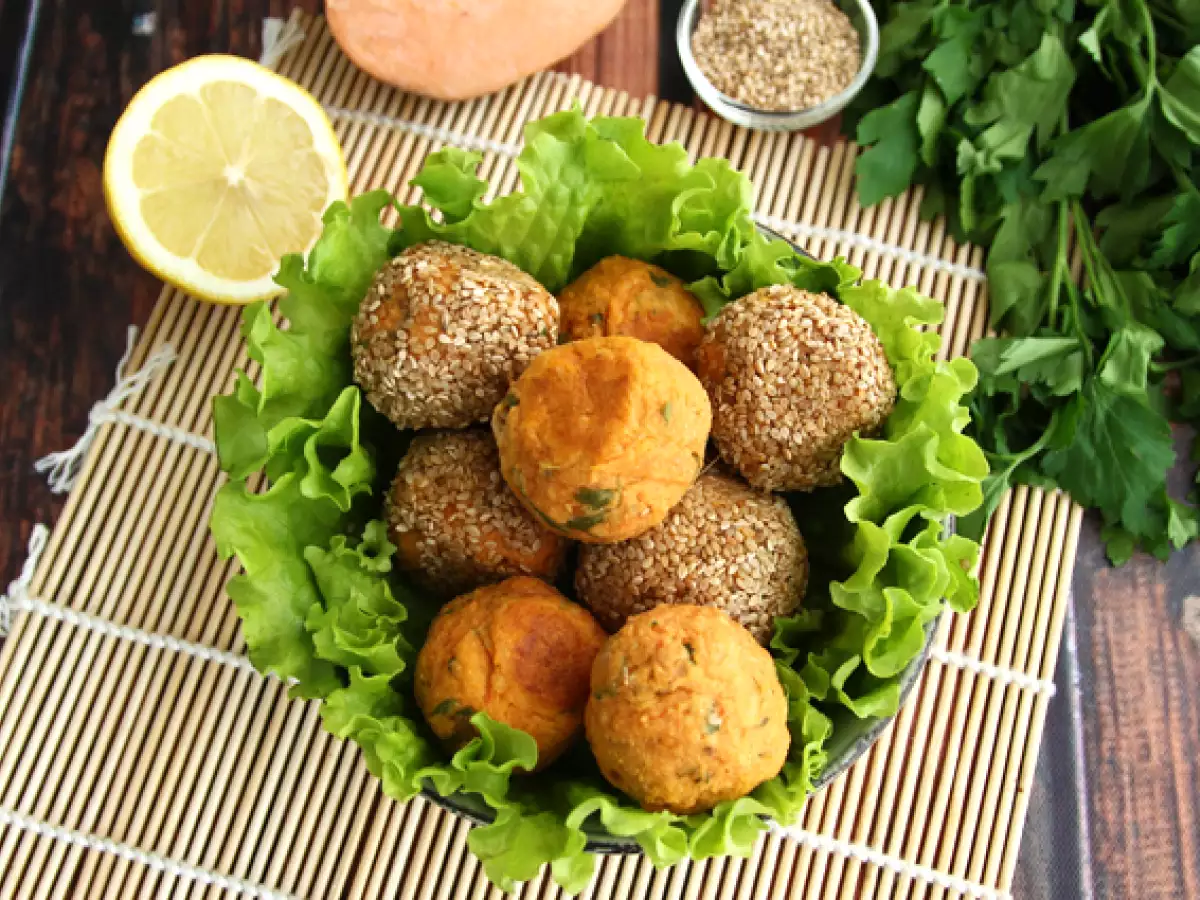 Tatlı Patatesli Falafel Tarifi