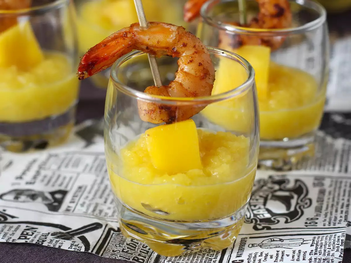 Tatlı-Tuzlu Bir Aperitif İçin Karidesli Mango Kupları - fotoğraf 2