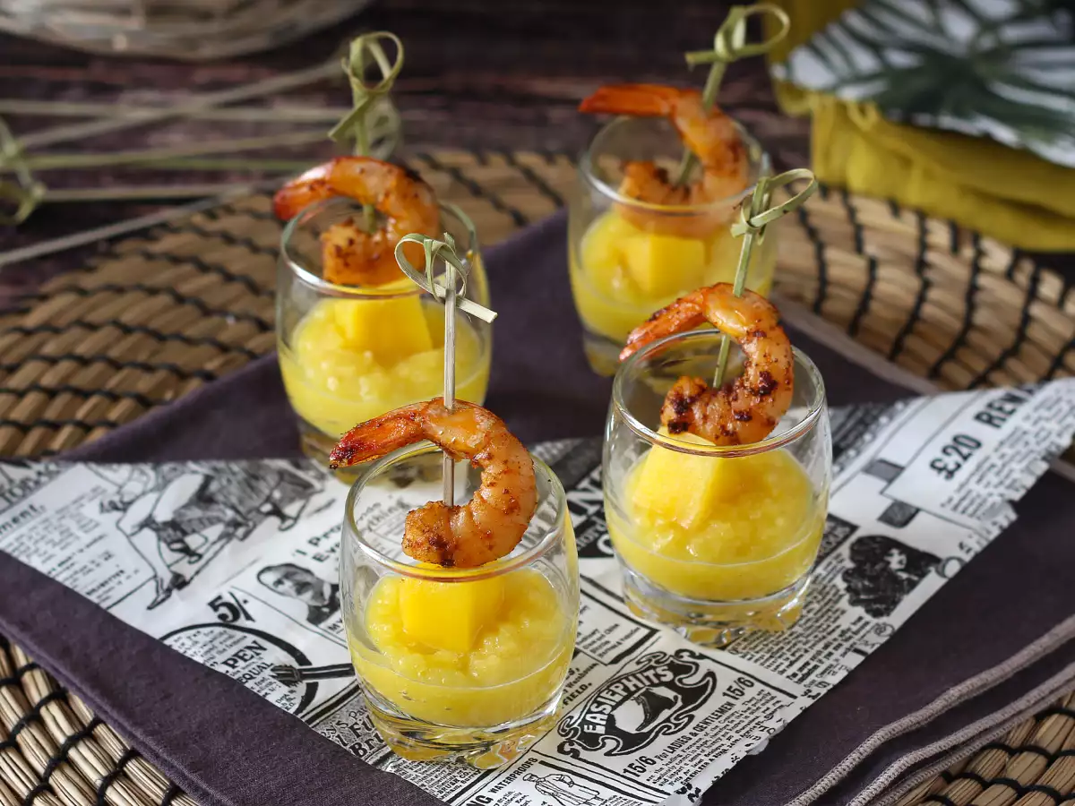 Tatlı-Tuzlu Bir Aperitif İçin Karidesli Mango Kupları - fotoğraf 5