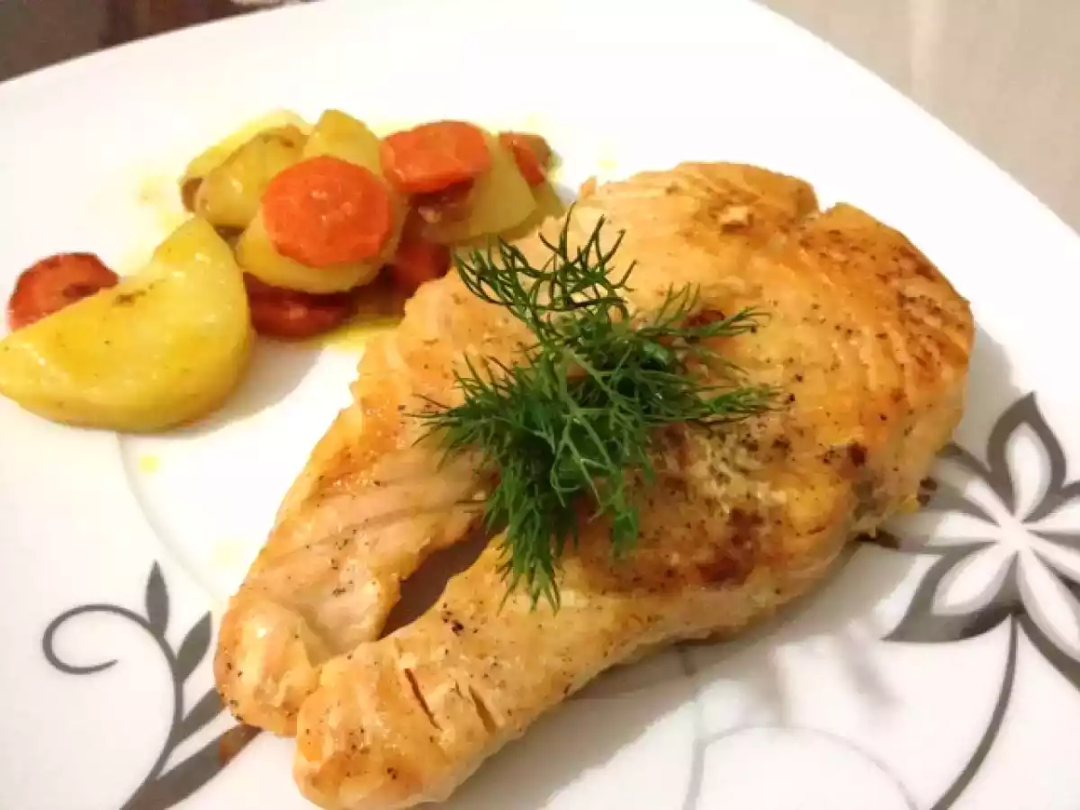 Tavada Portakallı Somon Balığı