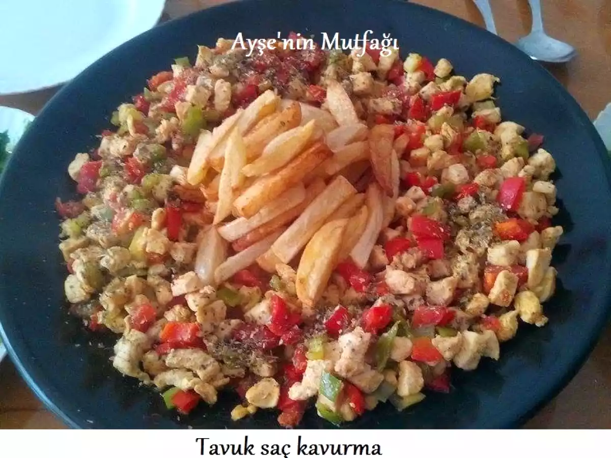 Tavuk etinden sac kavurma tarifi - fotoğraf 2