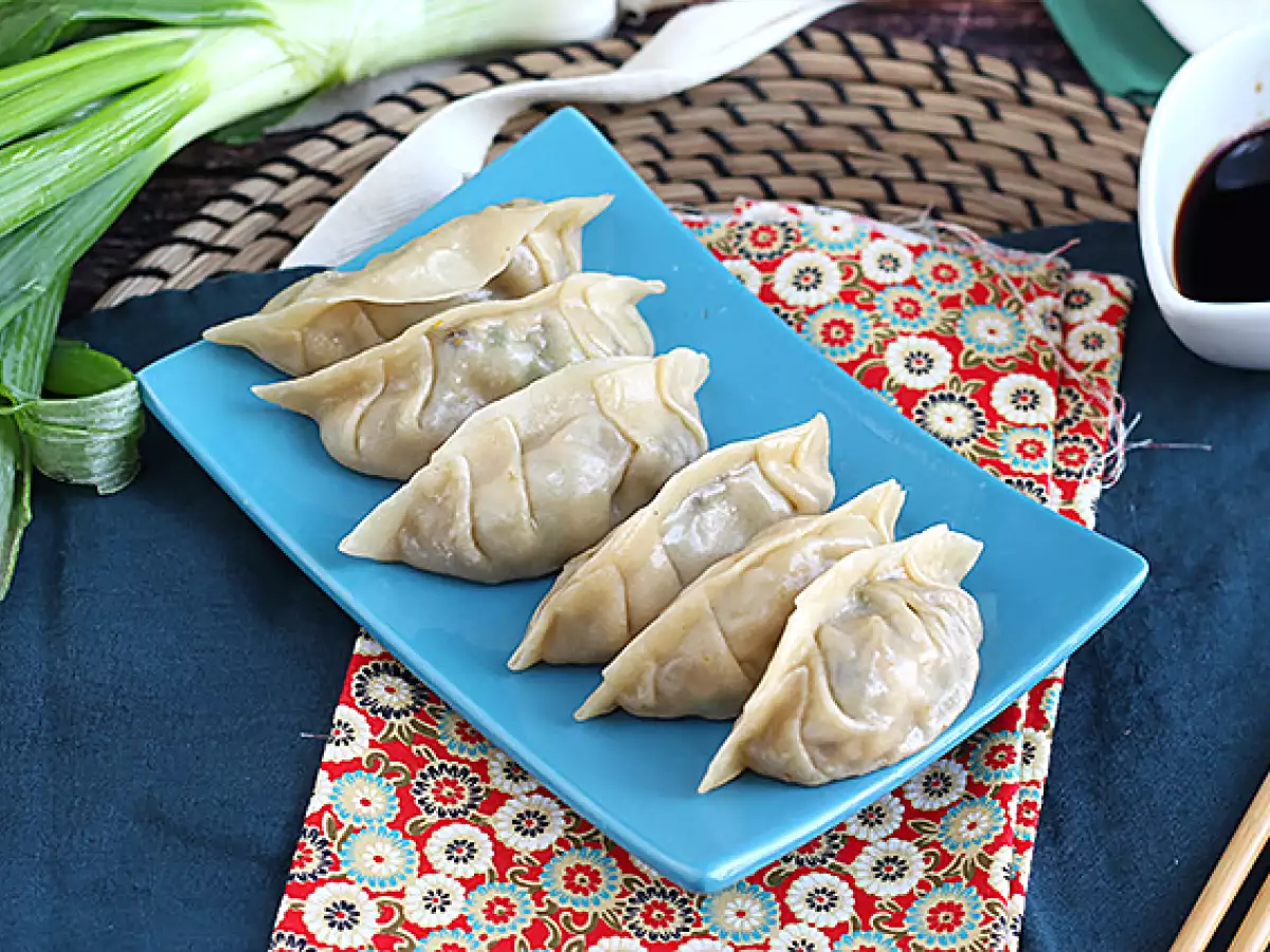 Tavuklu, Havuçlu ve Mantarlı Gyoza - fotoğraf 2