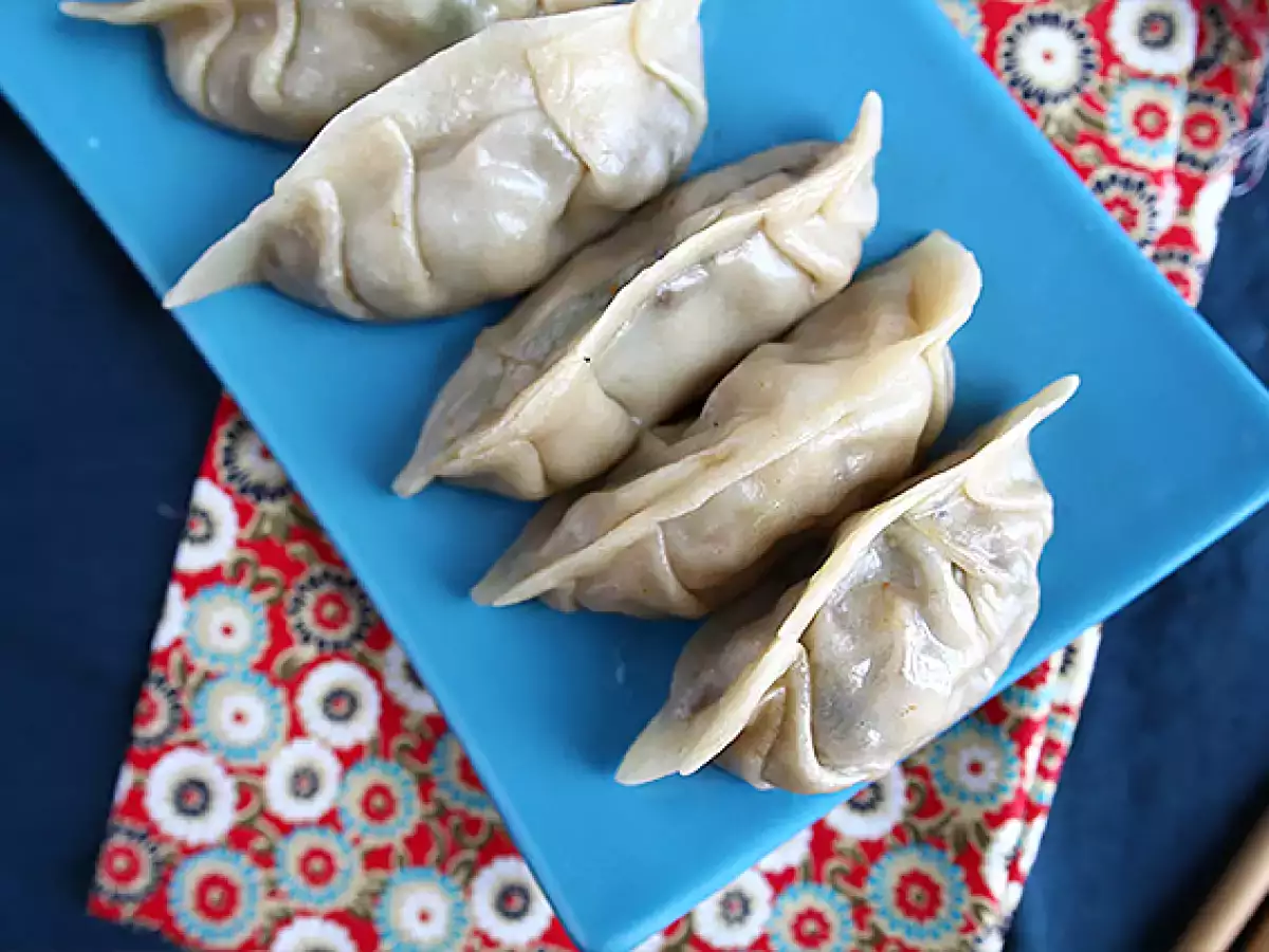 Tavuklu, Havuçlu ve Mantarlı Gyoza - fotoğraf 4