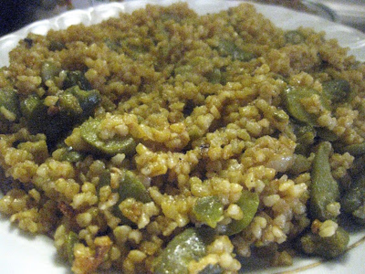 TAZE BAKLALI BULGUR PİLAVI